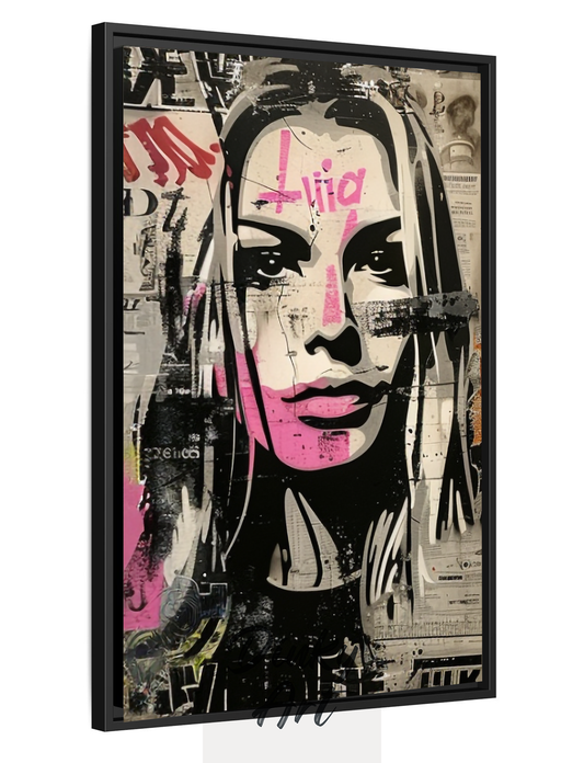 Modern Portrait Street Art Wall Decor ภาพศิลปะพอร์เทรตแนวสตรีทอาร์ต