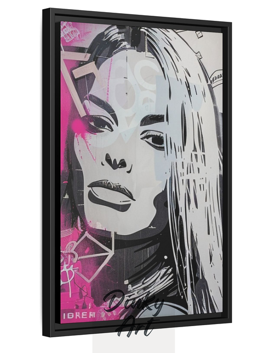 Modern Portrait Street Art Wall Decor ภาพศิลปะพอร์เทรตแนวสตรีทอาร์ต