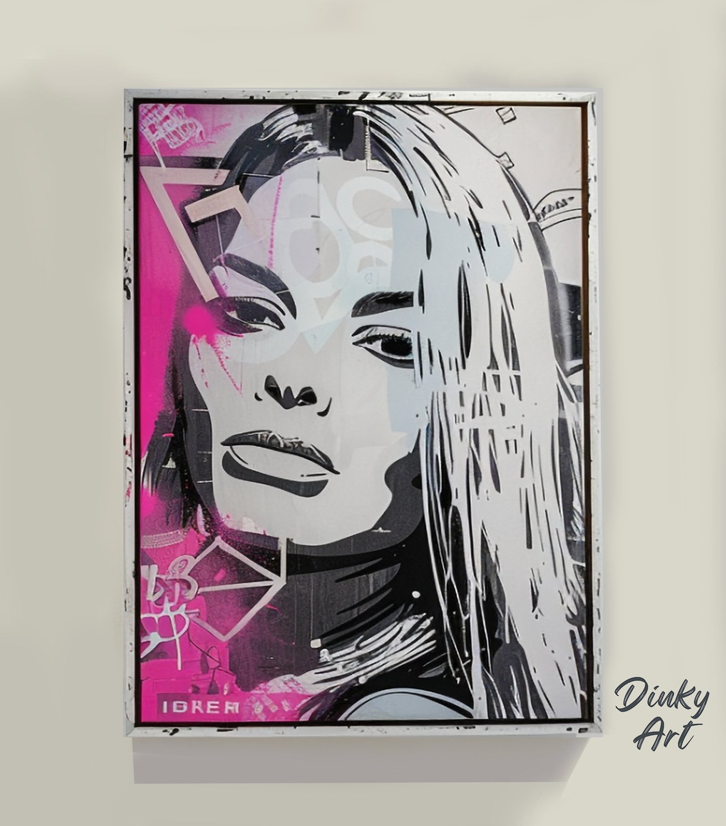 Modern Portrait Street Art Wall Decor I
