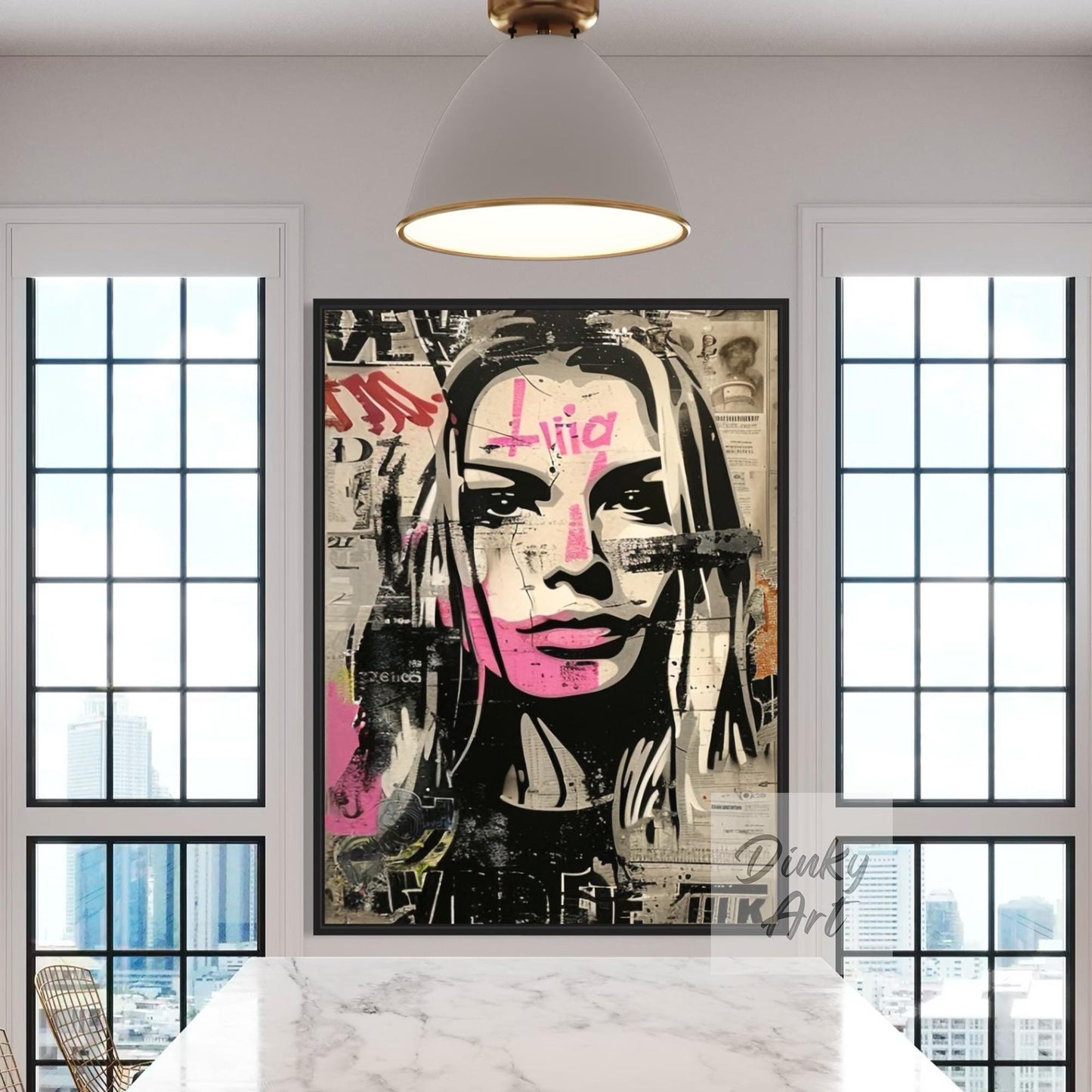 Modern Portrait Street Art Wall Decor II