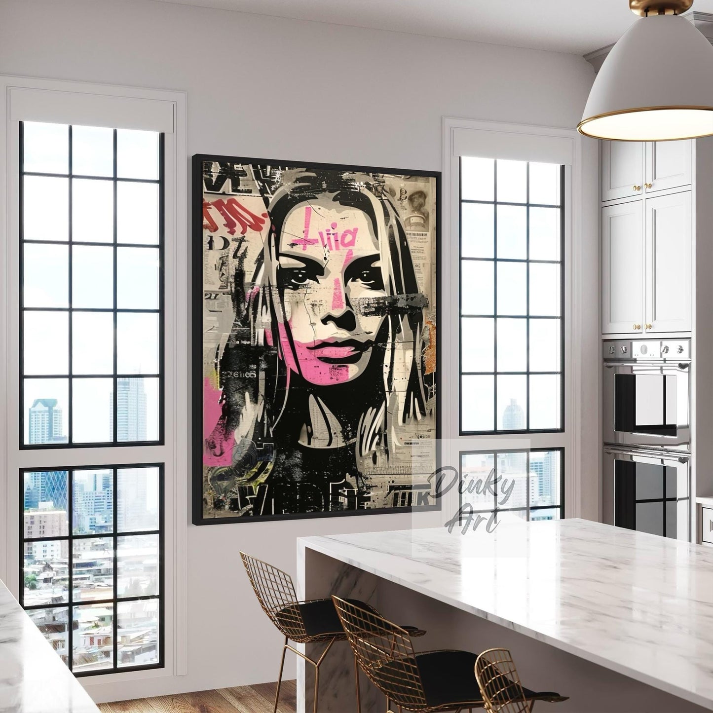 Modern Portrait Street Art Wall Decor II