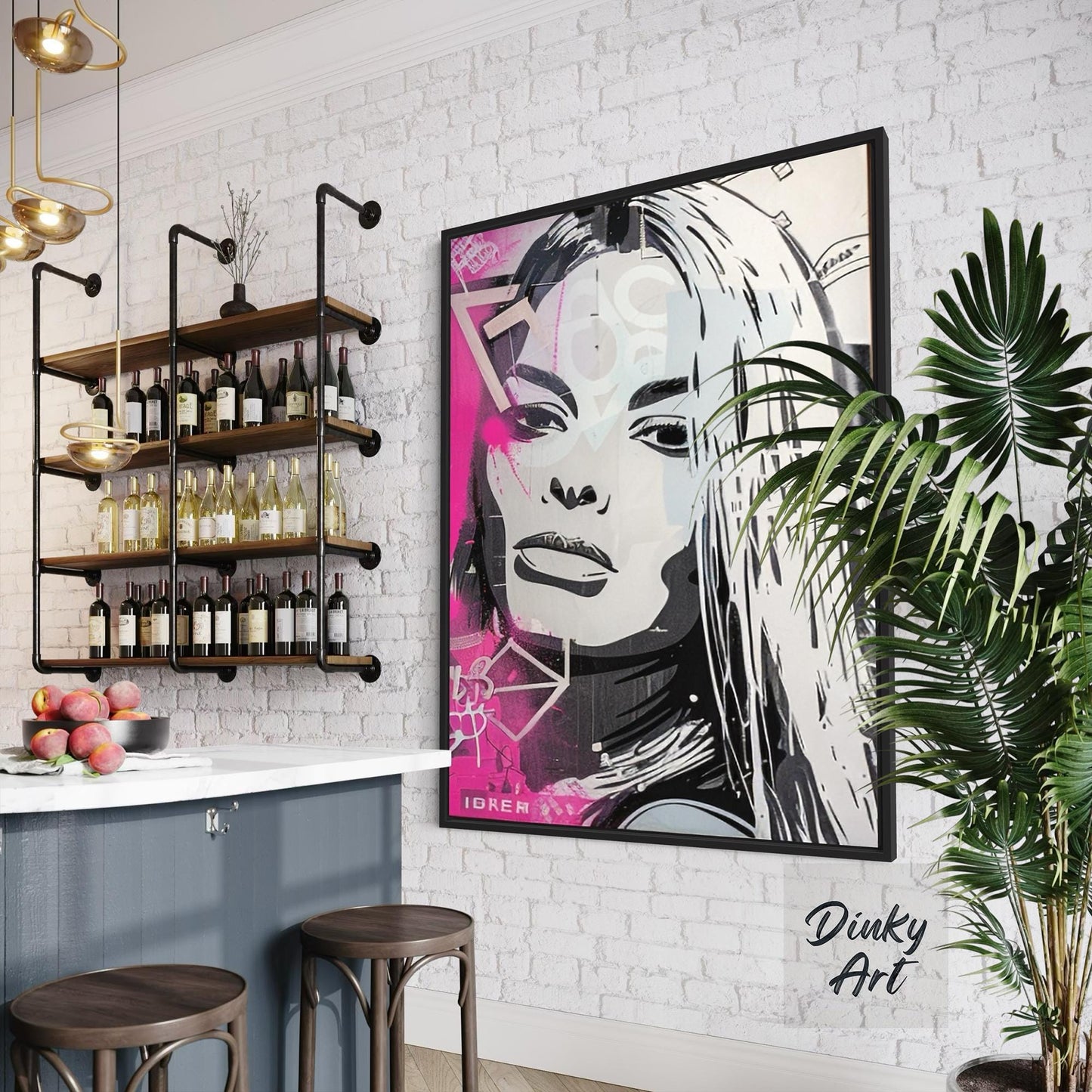 Modern Portrait Street Art Wall Decor I