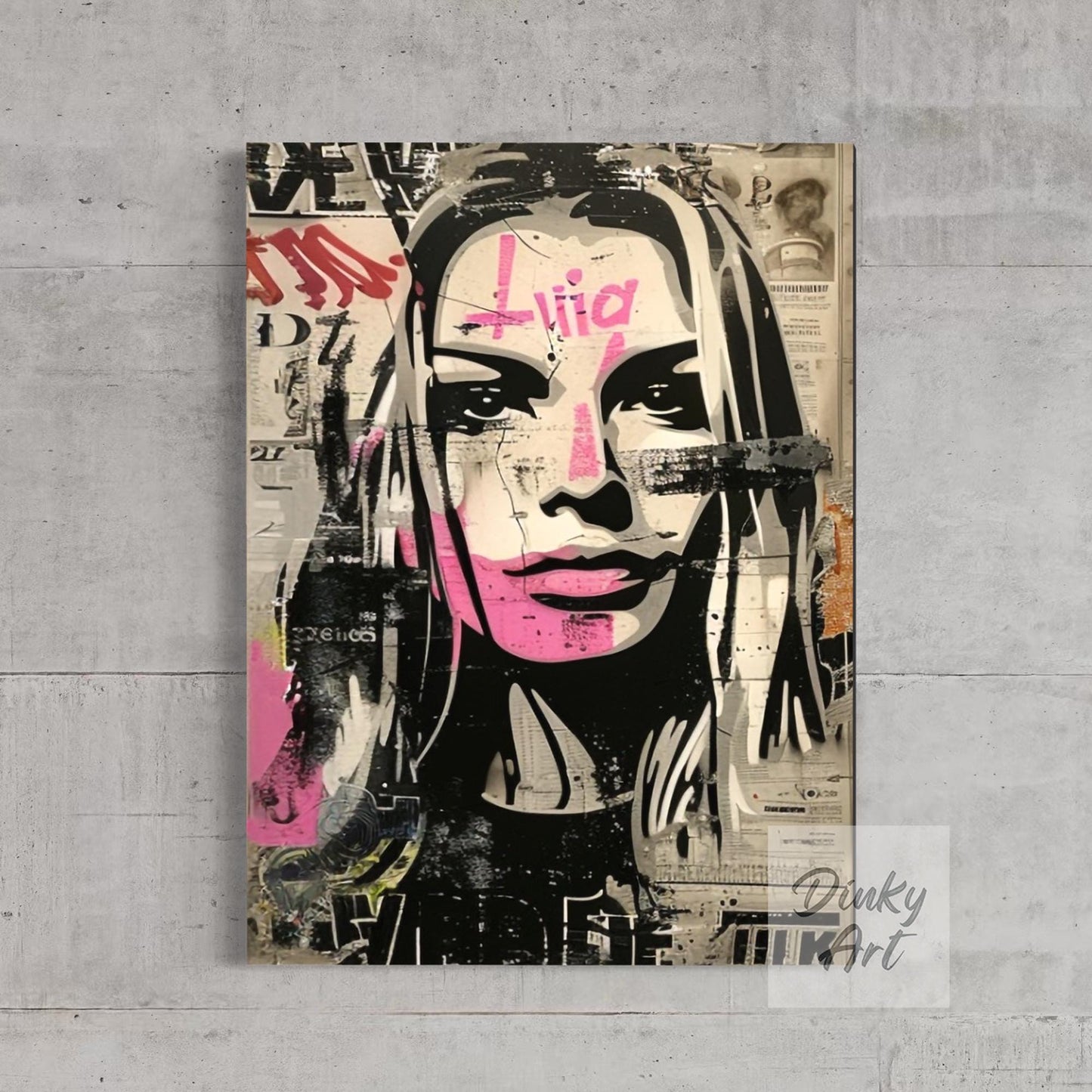 Modern Portrait Street Art Wall Decor II