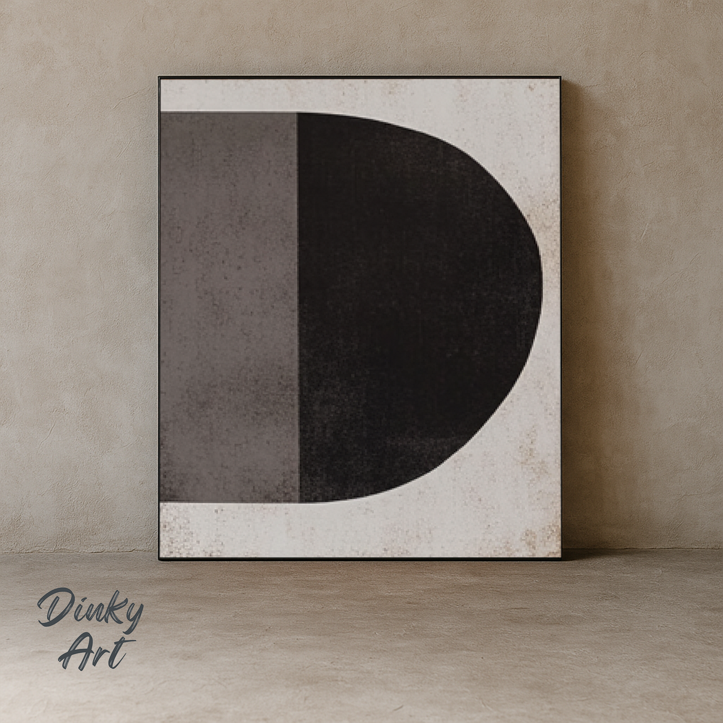 Minimalist Grey Black and White Tones Hand-Painted Art | Custom Sizes | Commission Available