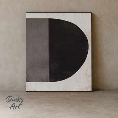 Minimalist Grey Black and White Tones Hand-Painted Art | Custom Sizes | Commission Available