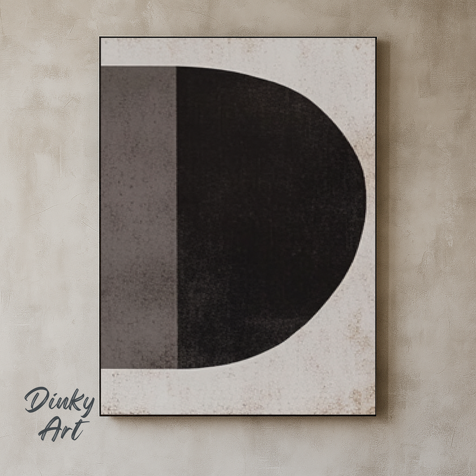 Minimalist Grey Black and White Tones Hand-Painted Art | Custom Sizes | Commission Available