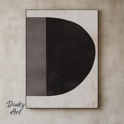 Minimalist Grey Black and White Tones Hand-Painted Art | Custom Sizes | Commission Available