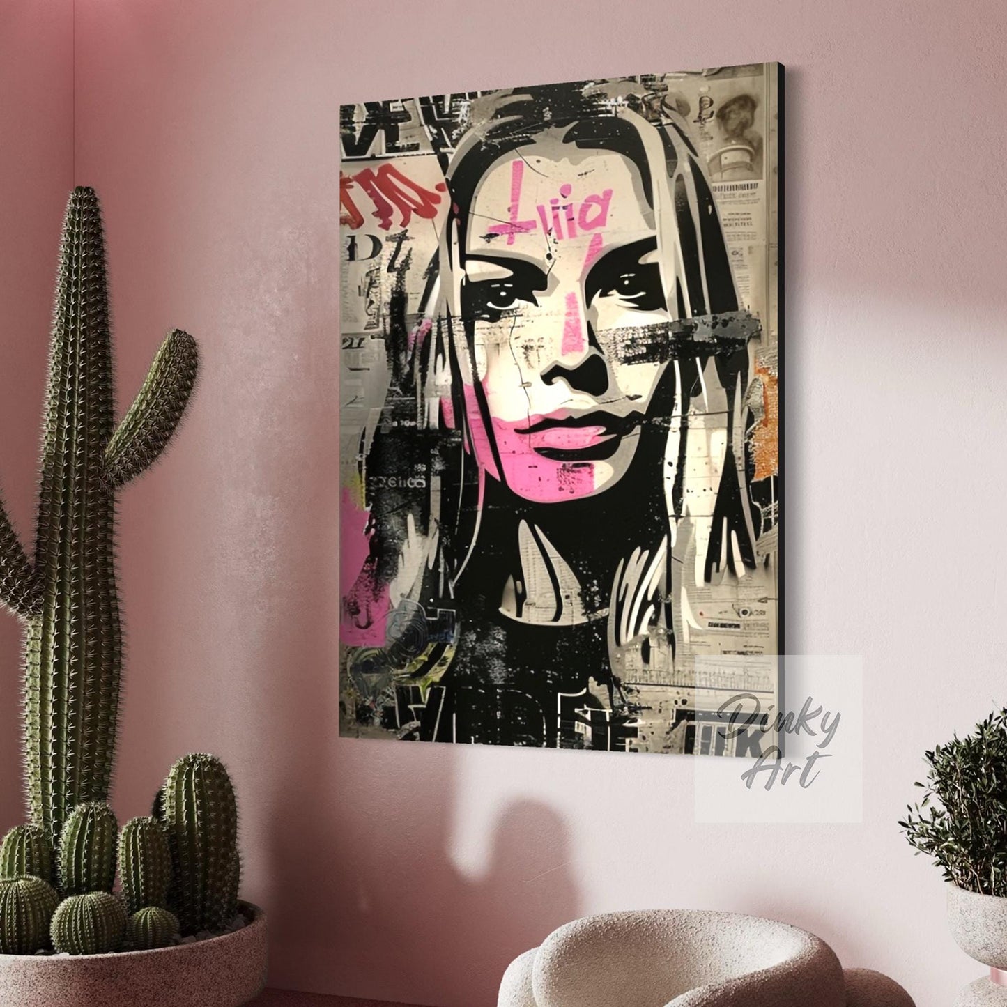 Modern Portrait Street Art Wall Decor II