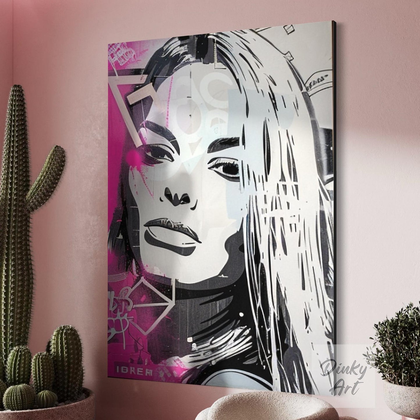 Modern Portrait Street Art Wall Decor I