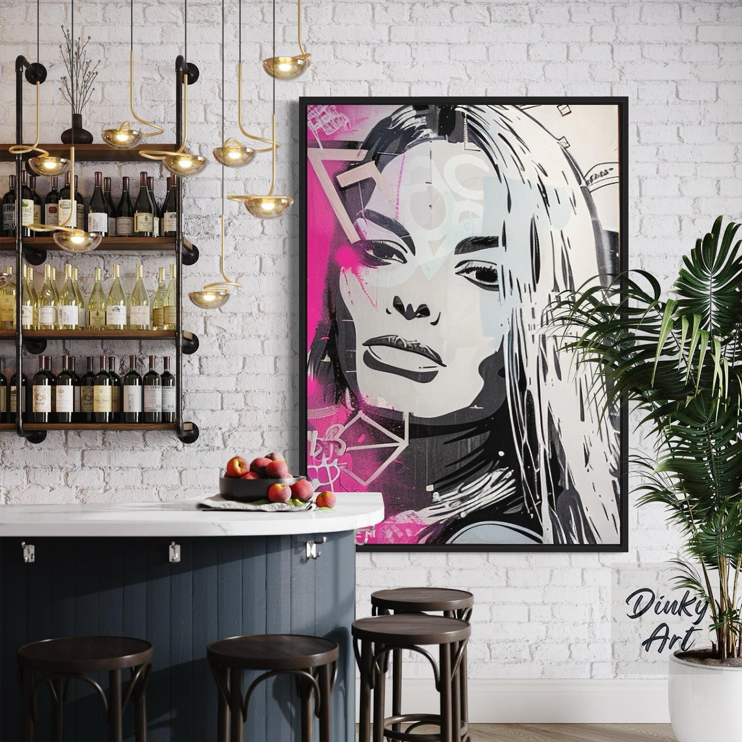 Modern Portrait Street Art Wall Decor I