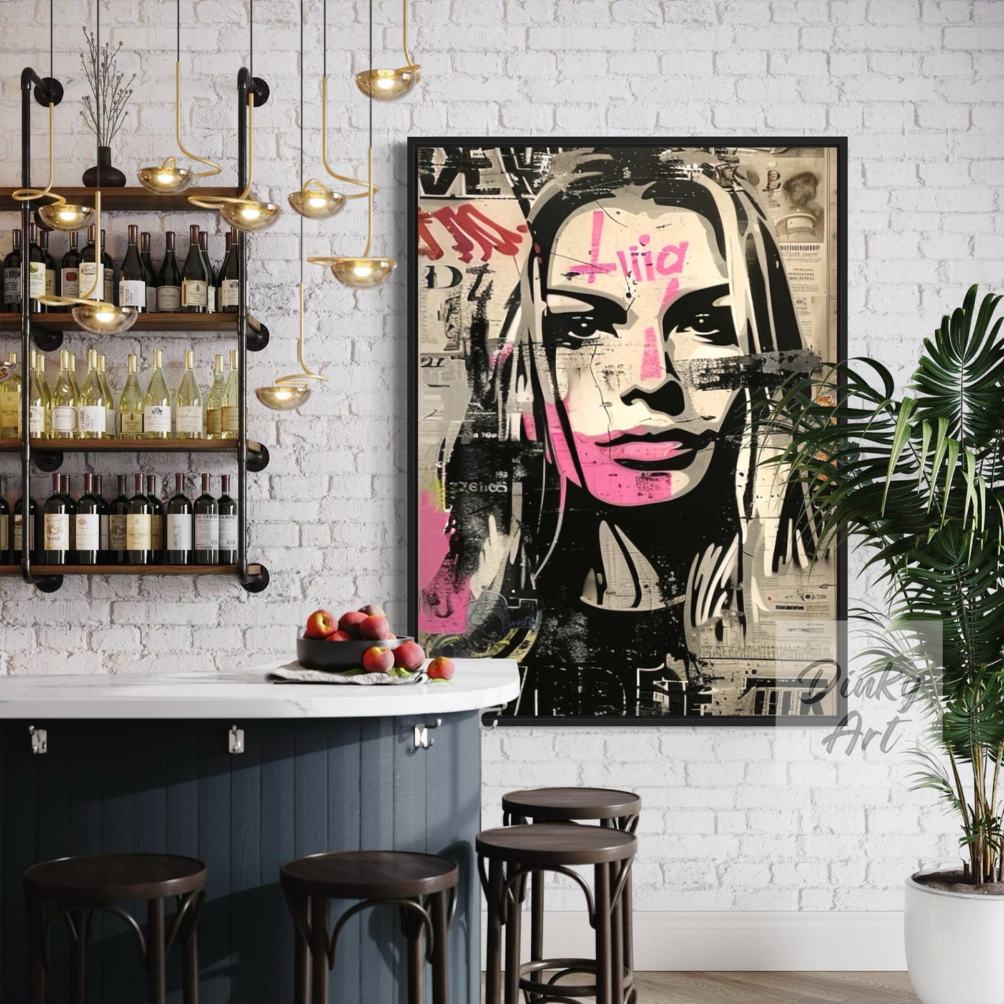 Modern Portrait Street Art Wall Decor II