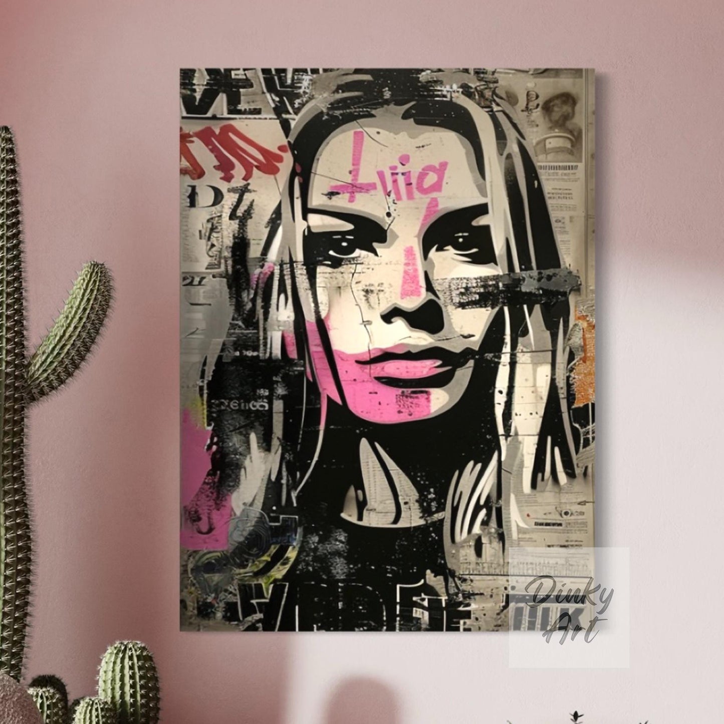 Modern Portrait Street Art Wall Decor II