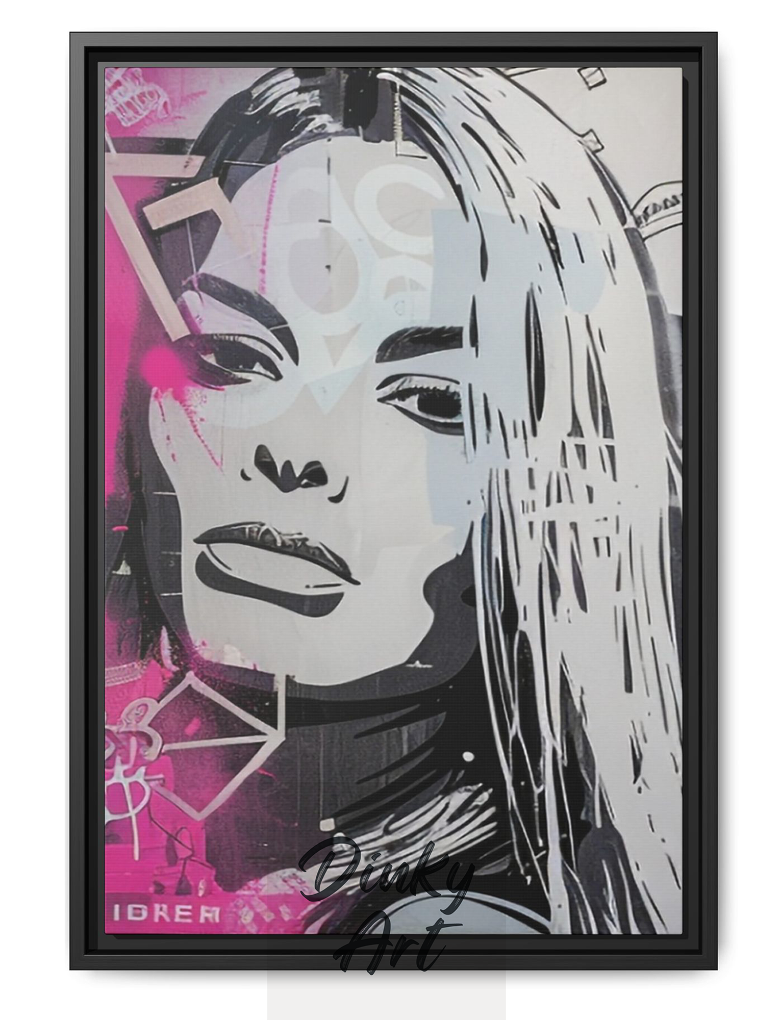 Modern Portrait Street Art Wall Decor ภาพศิลปะพอร์เทรตแนวสตรีทอาร์ต
